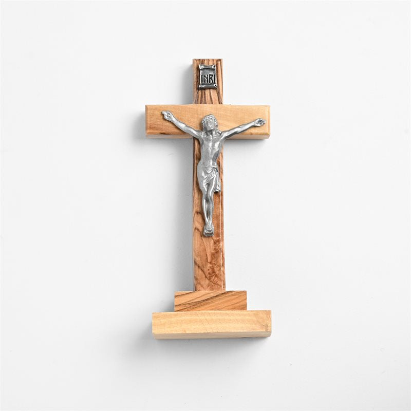 Pewter Corpus Crucifix on Base - 13BCA