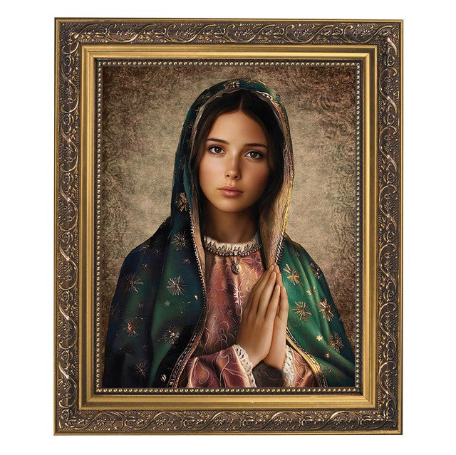 79-226- Our Lady of Guadalupe Gold Tone Framed