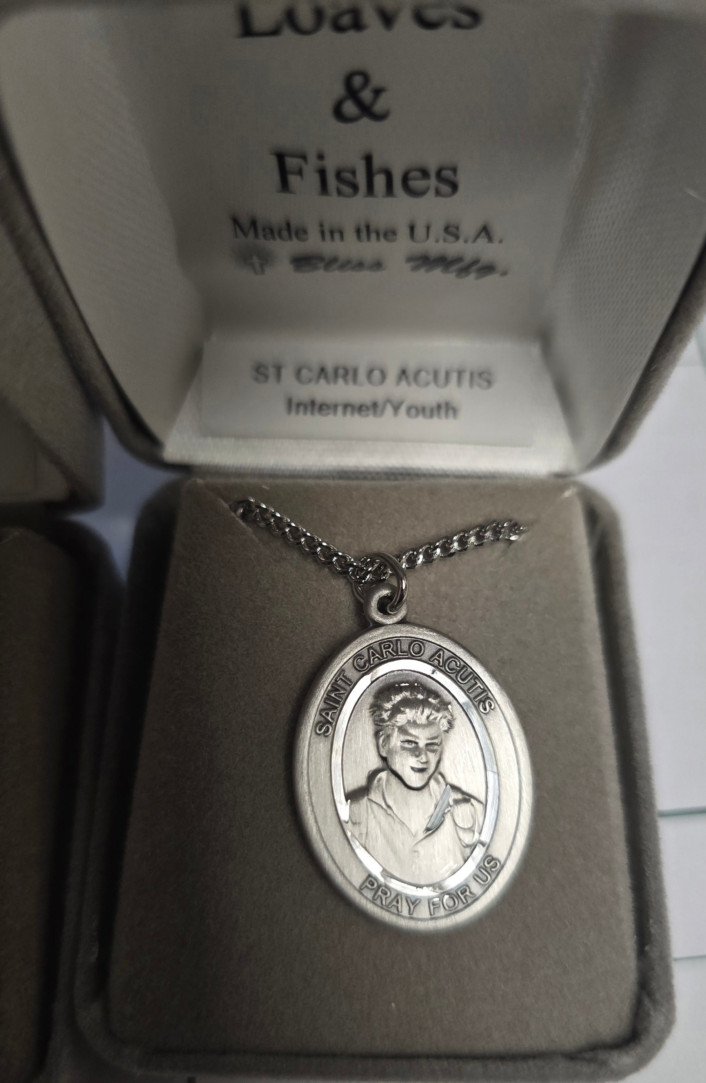 St. Carlo Acutis - Pewter – Loaves & Fishes Book and Church Supply
