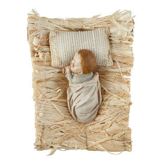 G4295 - 4" Sleeping Infant Jesus in Manger