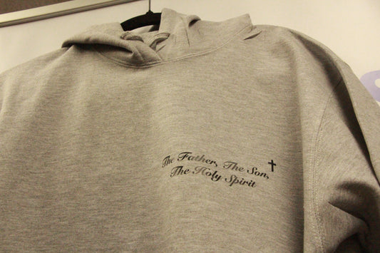 KOSOAN Apparel -The Father, The Son & The Holy Spirit  GRAY HOODIE