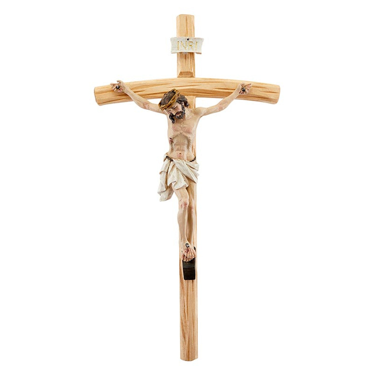 JC - 0002 - 12" Val Gardena Wood Crucifix