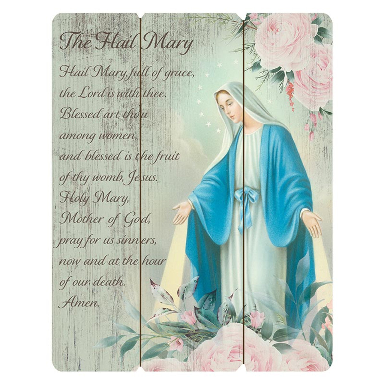 P5356 - Hail Mary Wood Pallet Sign