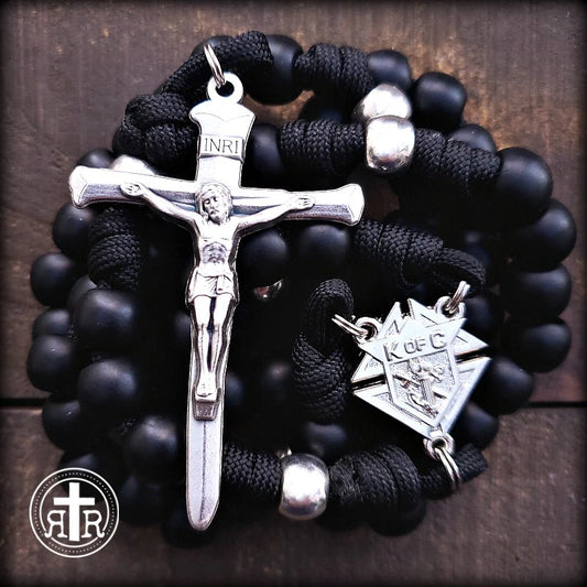 Knights of Columbus Rugged Rosary - Black