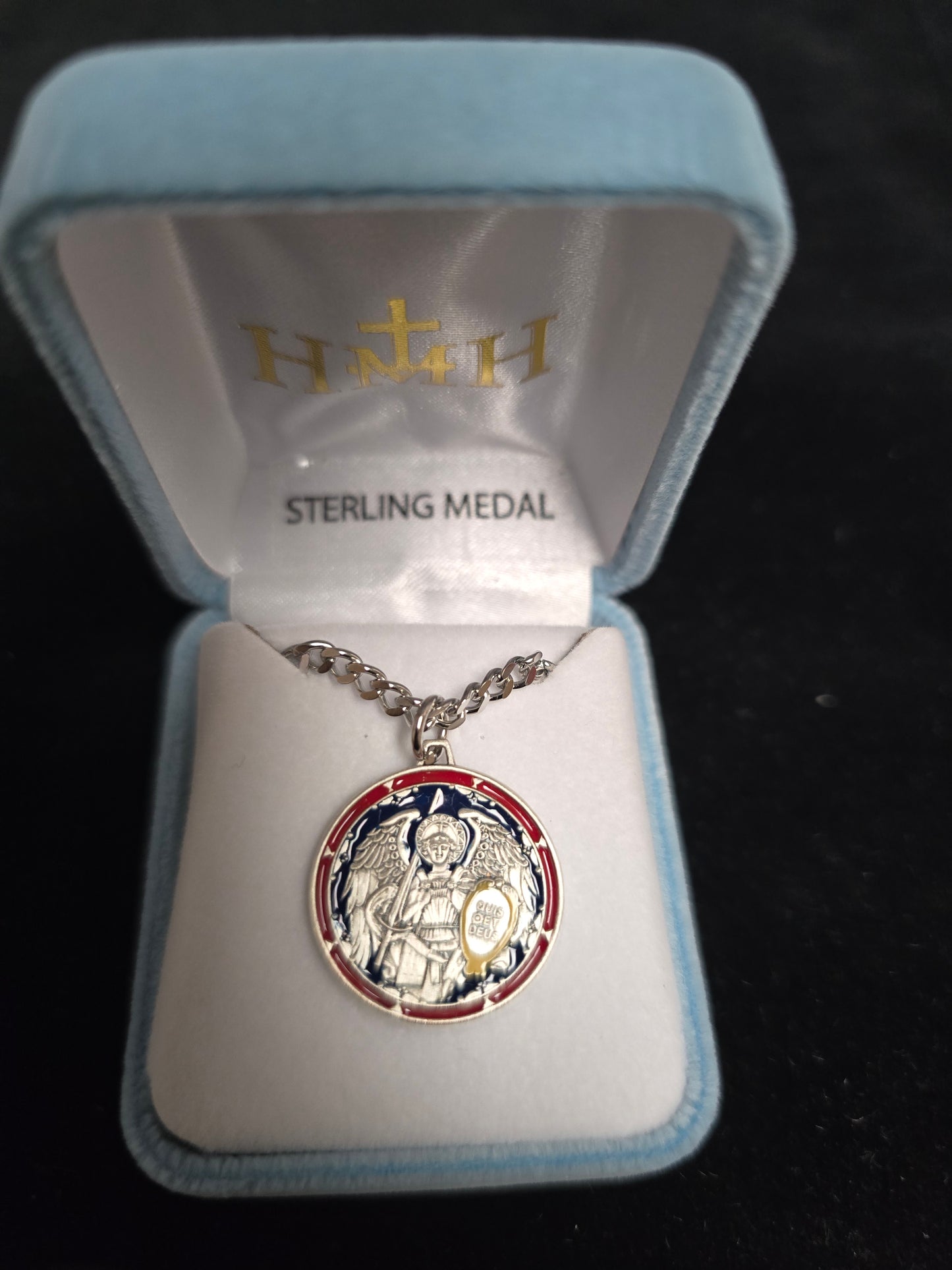 S340724 - St Michael Sterling Silver Medal