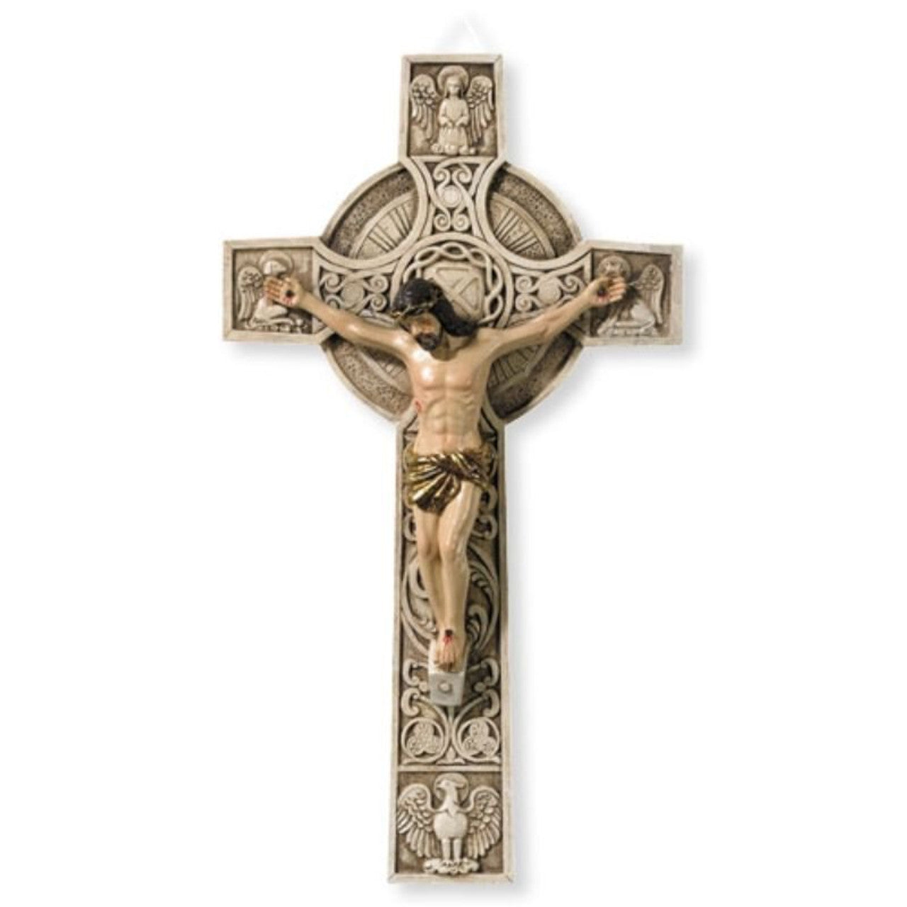 VC116 - Angels Celtic Wall Crucifix