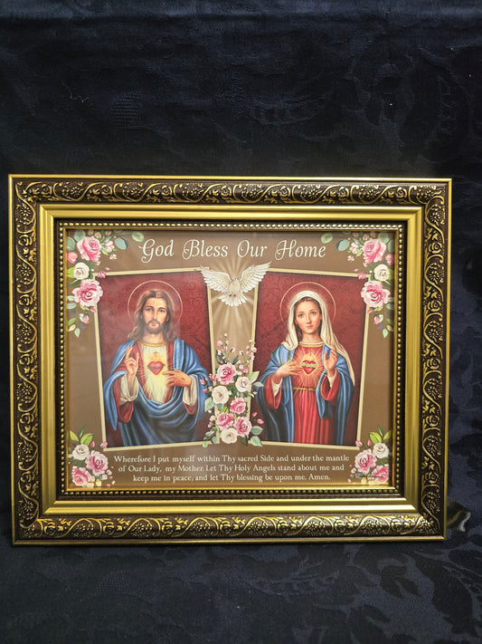 God Bless Our Home Framed Print