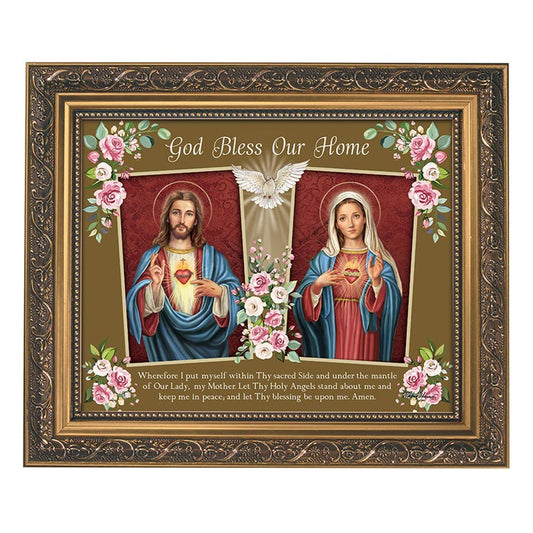 God Bless Our Home Framed