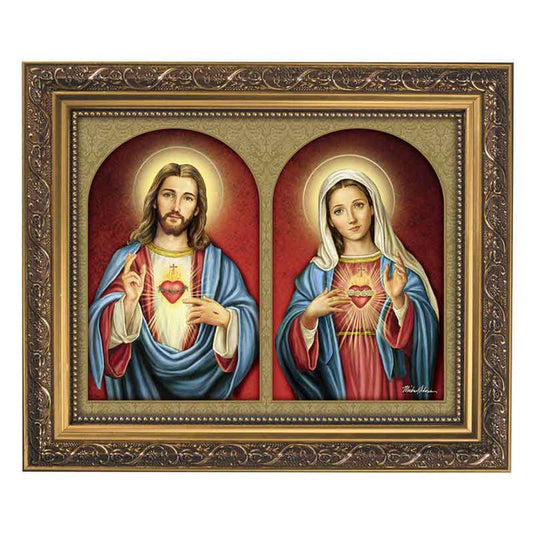 79-1120 - The Sacred Hearts Framed