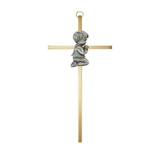 7" Brass Cross Baby