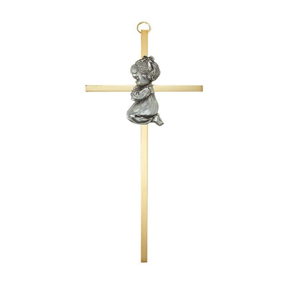 7" Brass Cross Baby