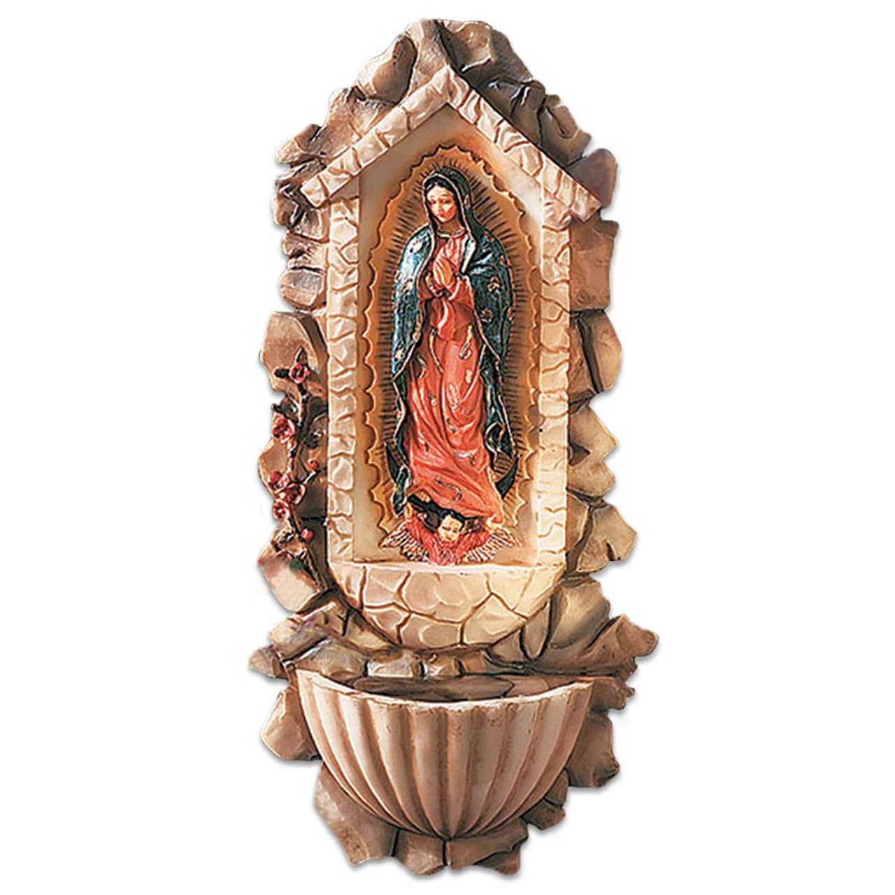 CC872 - Our Lady of Guadalupe Holy Water Font