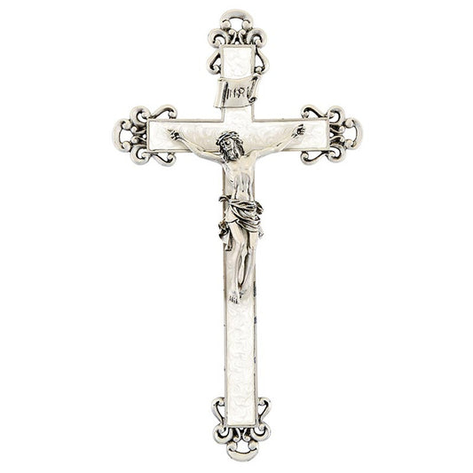 JC-7105-E Pearlized Wall Crucifix