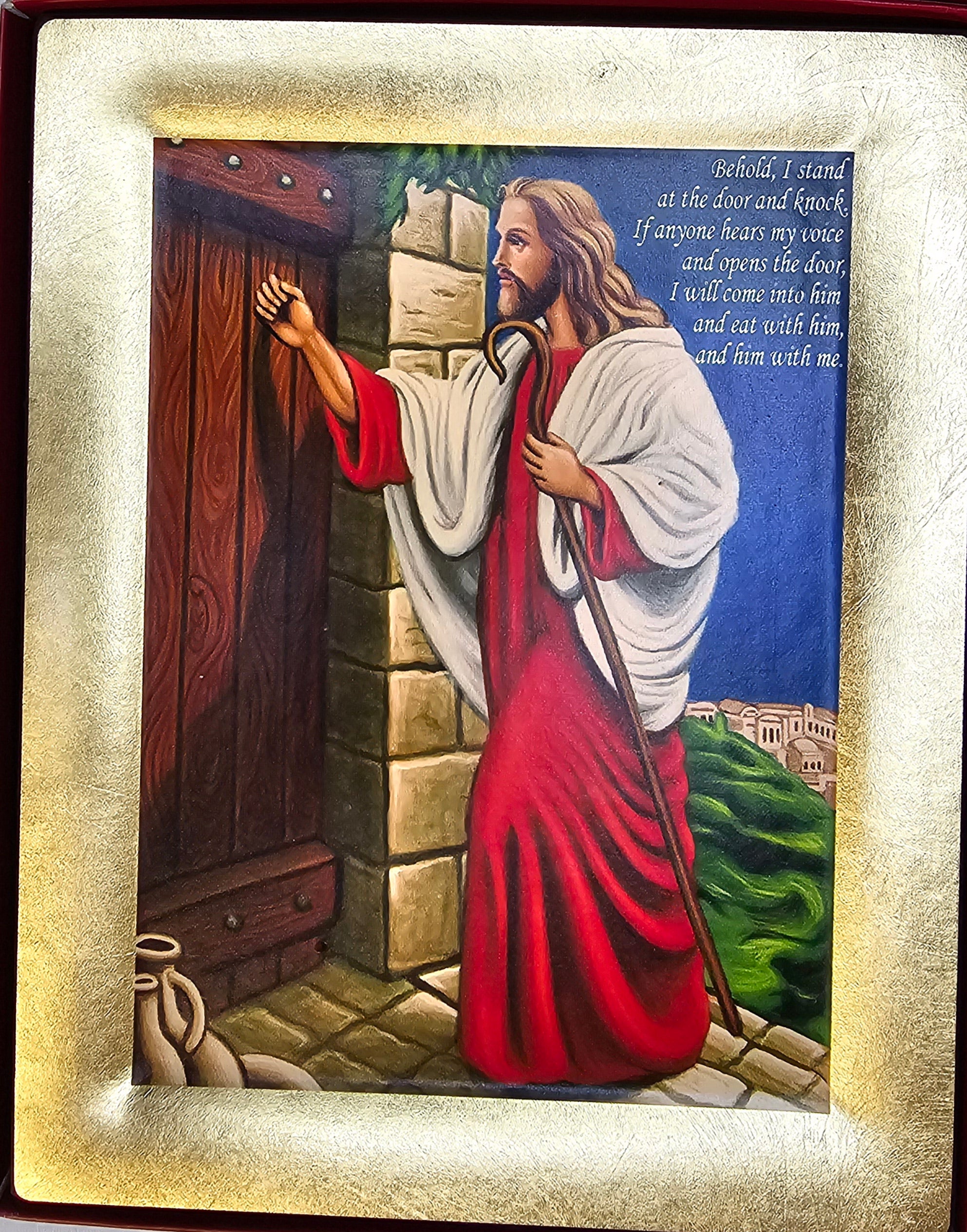 Icon - Jesus Knocking at The Door – Loaves & Fishes Book and Church Supply