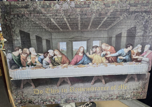 Plaque - Last Supper Wooden