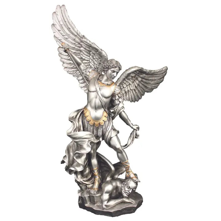 St. Michael Statue in Pewter (SR-71543-PE)