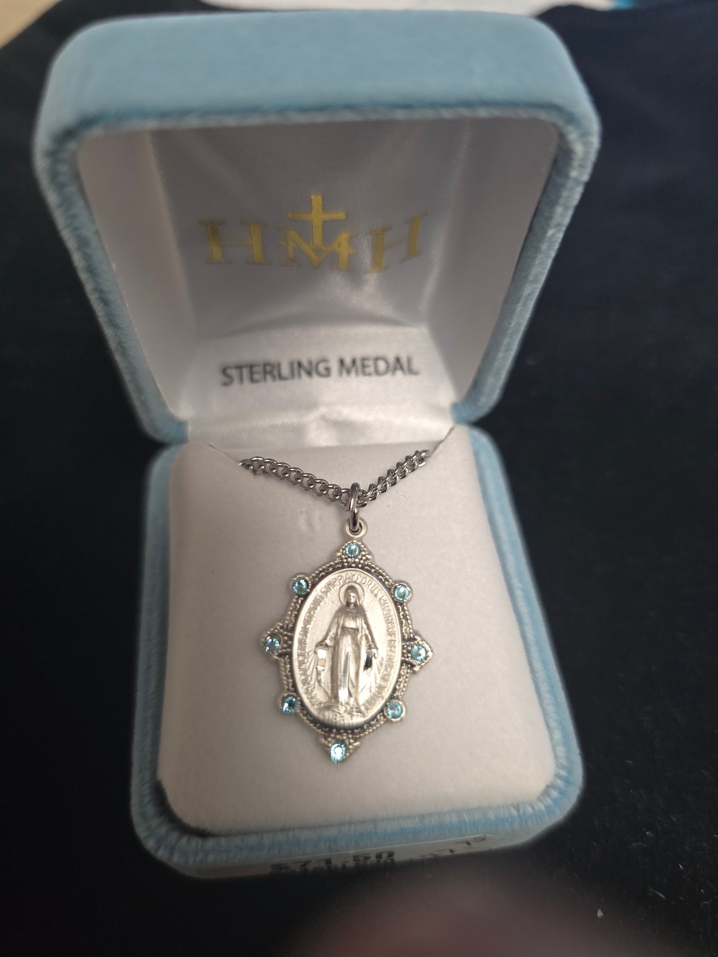 S3188LS20 - Sterling Silver Miraculous Medal w/20" Chain