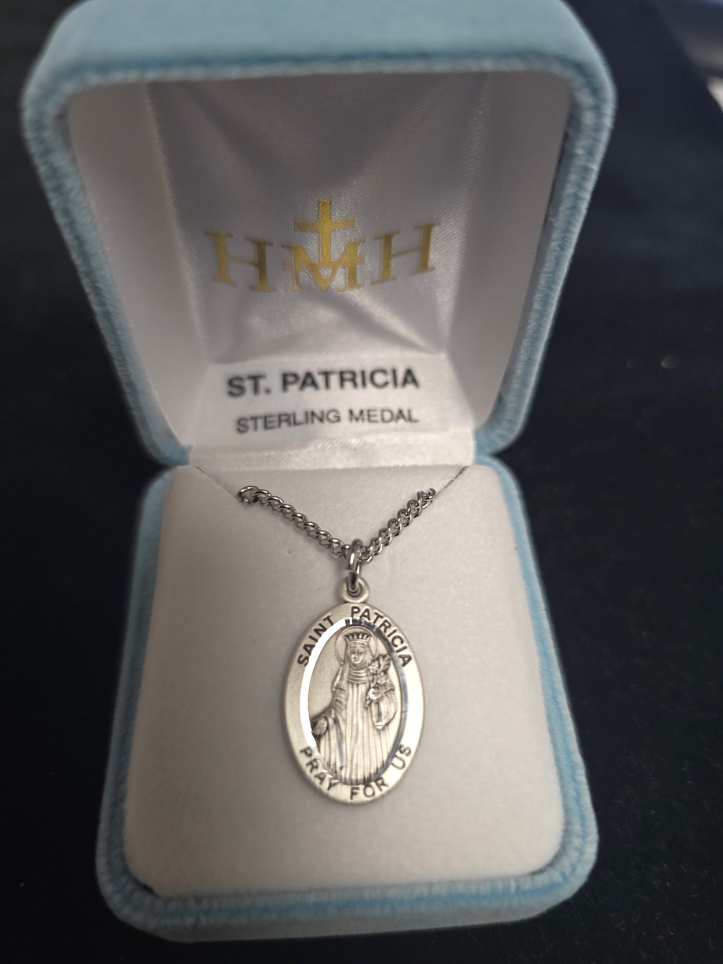 S9747020 - St. Patricia Sterling Silver w/20" Chain