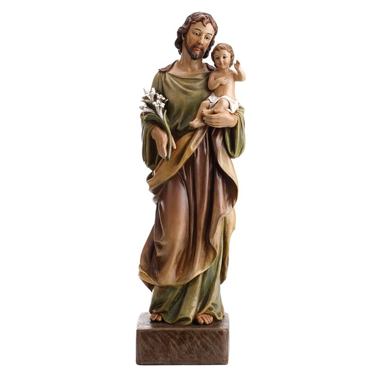 22" St. Joseph and Child Statue