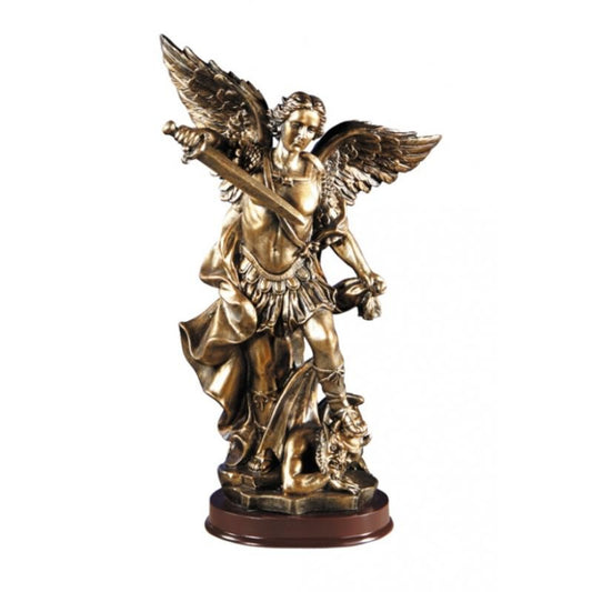 WC354 - Bronze Finish St. Michael Statue 11"