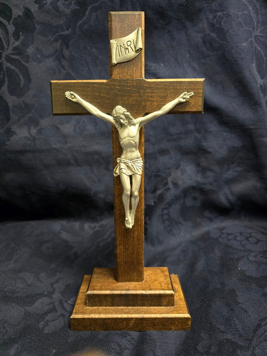 Crucifix - 13" Walnut