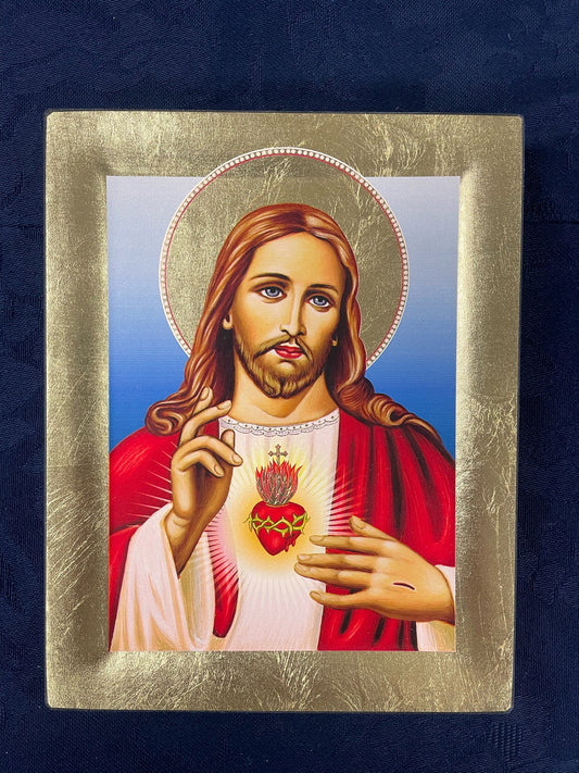 The Sacred Heart of Jesus - 19cm x 15cm