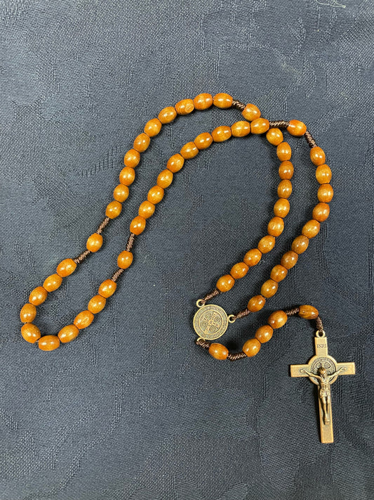 Rosary - St. Benedict Wood/String