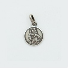 St. Christopher 10MM Diameter (Small) Sterling Silver Pendent