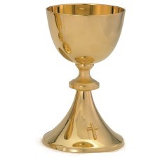 Chalice  Ht. 7 1/2" 14 oz. with 5" scale paten.