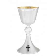 Chalice  Ht. 8 5/8" 12 oz. with 5 1/2" scale paten. 