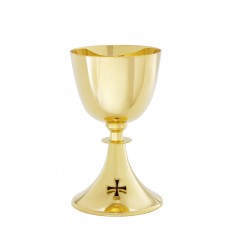 Chalice Ht. 7 5/8" 16 oz. with 5 1/2" scale paten.