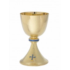 Chalice Ht. 7 5/8" 16 oz. with 6 1/8" bowl paten.